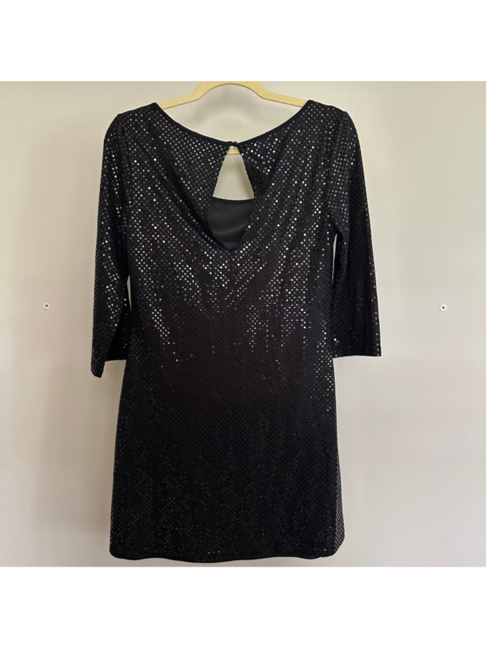 Express Women Sequin Dress Size S Black Y2K Vintage - Picture 7 of 12